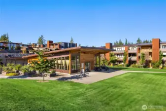 The community center is a welcoming hub serving as a focal point for residents and neighbors to come together and connect throughout the year.