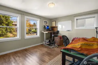 Second bedroom with large, new windows.
