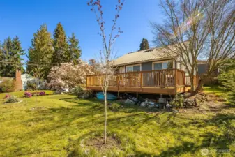 Located back from the street & surrounded by nature.