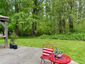 Peaceful with no neighbors every, faces buffer area of wetlands. Nature habitat