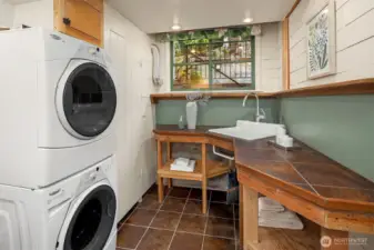 Laundry room + commode room.