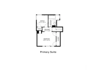 Primary Suite Floor Plan