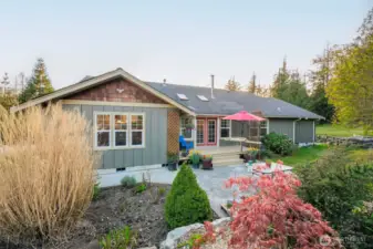Extensive Landscaping surrounds the home.