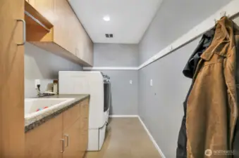 Utility room in Garage.
