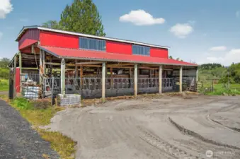Great barn for livestock and storage.