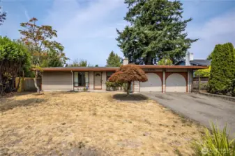 Attached 2-car garage