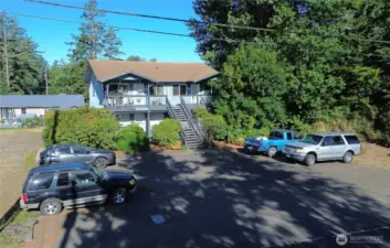 Ample paved parking