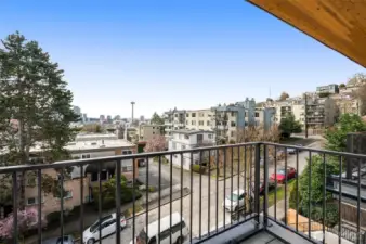 Even the primary suite gets to enjoy it's private Southern-facing deck.
