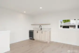 Plumbed with a wet bar & built-in storage, Blackwood Homes has thought of it all.
