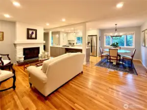 spacious living room with lots of natural light