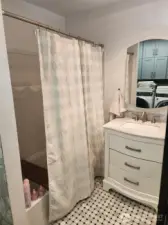 1st floor bathroom, tile flooring