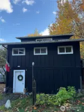Front door to detached barn