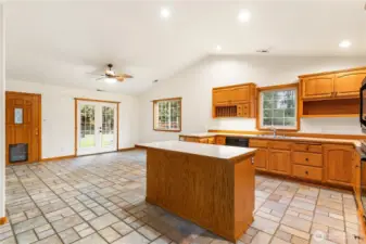 Unit B: Kitchen/Dining Area