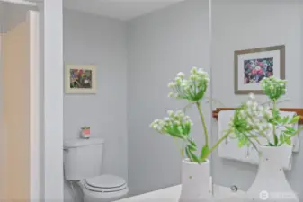 This accessible lower-level bath makes it easy to accommodate guests and daily routines.