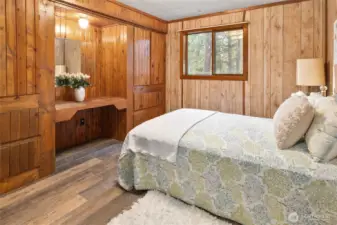 One of two bedrooms on the upper level.