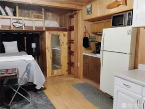 Cozy cabin with rustic charm and modern conveniences