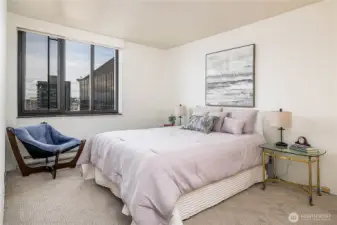 Primary suite can accommodate a king-sized bed