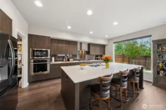 Well appointed chef's kitchen
