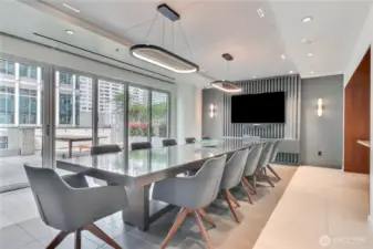 Dining room  ready for parties