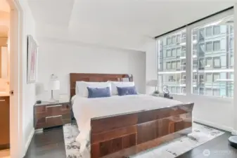 All windows have motorized shades