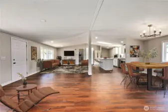Open concept living area