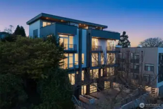 Welcome to Cedar Crest a striking modern design by B9 Architects—just blocks from Seattle Center.