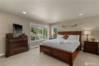 Primary bedroom with ensuite bathroom