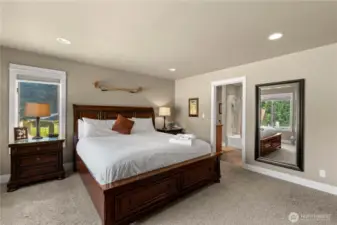 Primary bedroom with ensuite bathroom