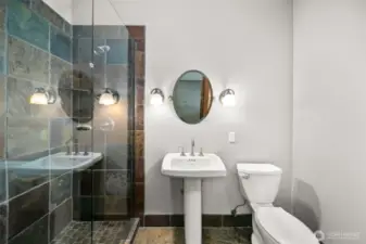 Updated 3/4 Garage Bathroom