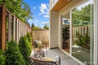 Front and back outdoor space - fully fenced.
