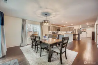 Dining area off of kitchen area