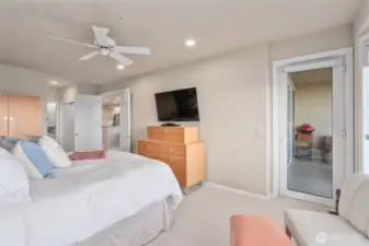 Step directly from the spacious Primary Suite onto the lanai and enjoy expansive, scenic views.