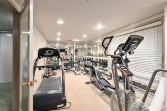 Bay Villa features a fully equipped gym, the perfect place to stay fit and active.