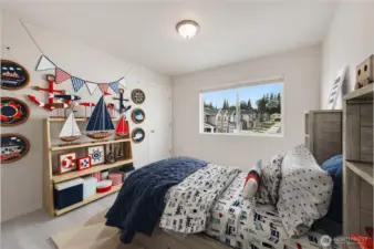 virtually staged   2nd bedroom