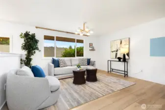 Light, bright, open-concept main floor living spaces