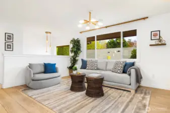 Light, bright, open-concept main floor living spaces