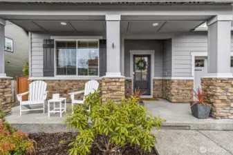 Huge, welcoming front porch