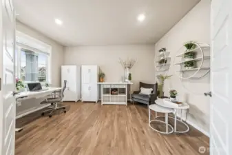 Office on main level.