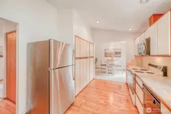Pantry wall adds everyday functionality.