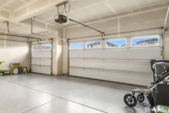 3-car garage with upgraded epoxy floors