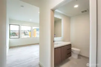 Second bedroom with 3/4 bathroom.