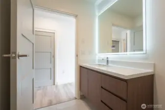 Second bedroom with 3/4 bathroom.