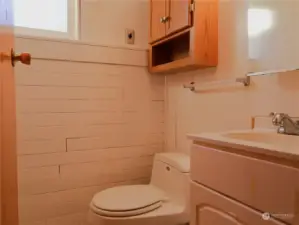 1/2 bathroom on lower level