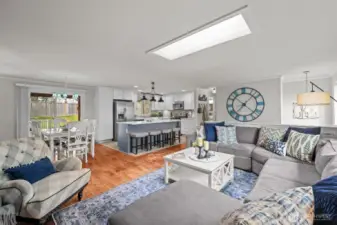 Open, light, bright, hub of the home.