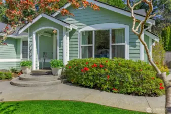 Welcoming and graceful front entry