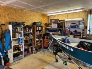 Garage with room for your boat.