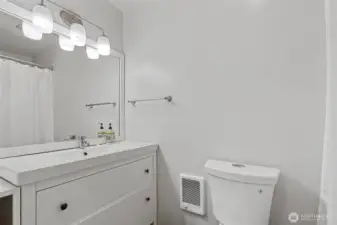 3/4 bathroom off the primary bedroom