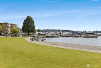 Enjoy lake views and easy access to waterfront trails, green spaces, and docks.