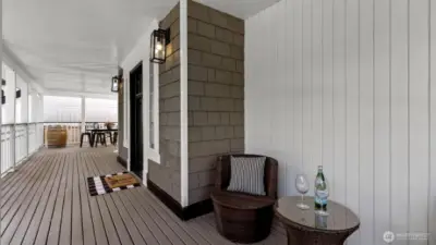 Enjoy the wrap around deck