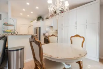 Extended cabinets in kitchen